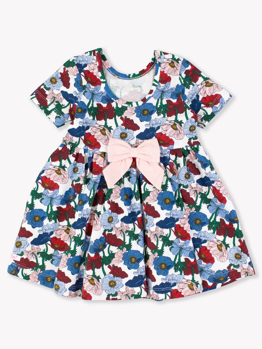 Poppy Petals S/S Twirl Dress