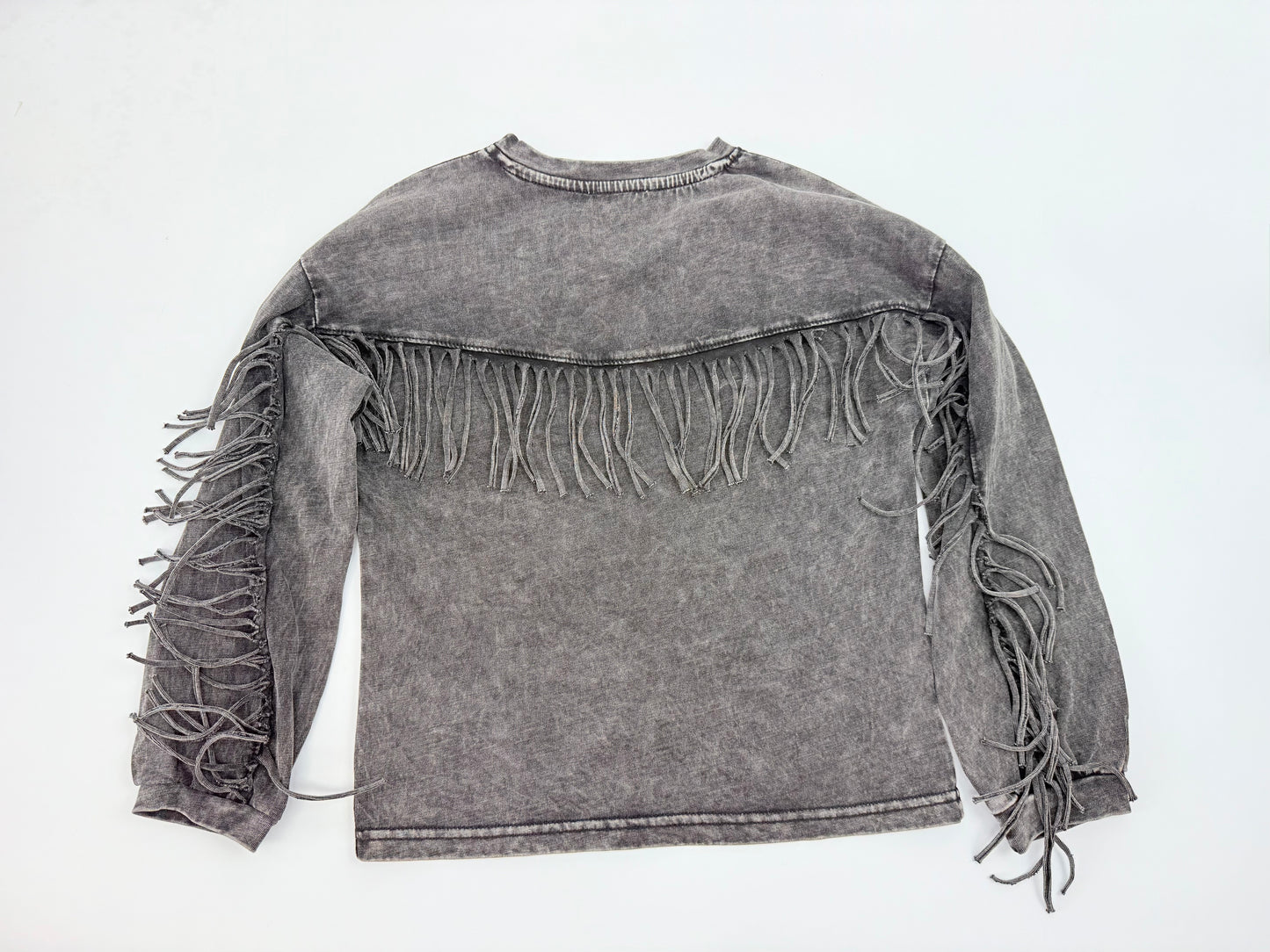 Black Sequin Howdy Top