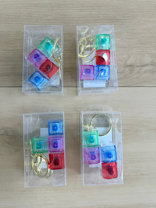 Keychain Fidget Blocks-Gems
