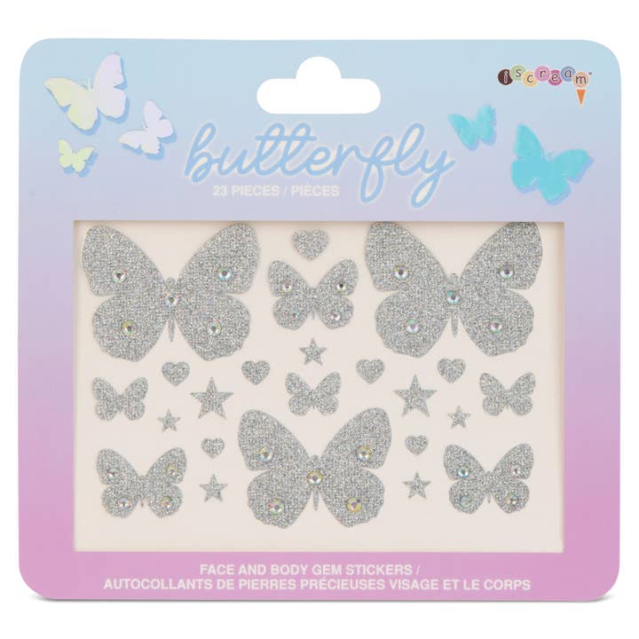 Butterfly Gem Face & Body Stickers