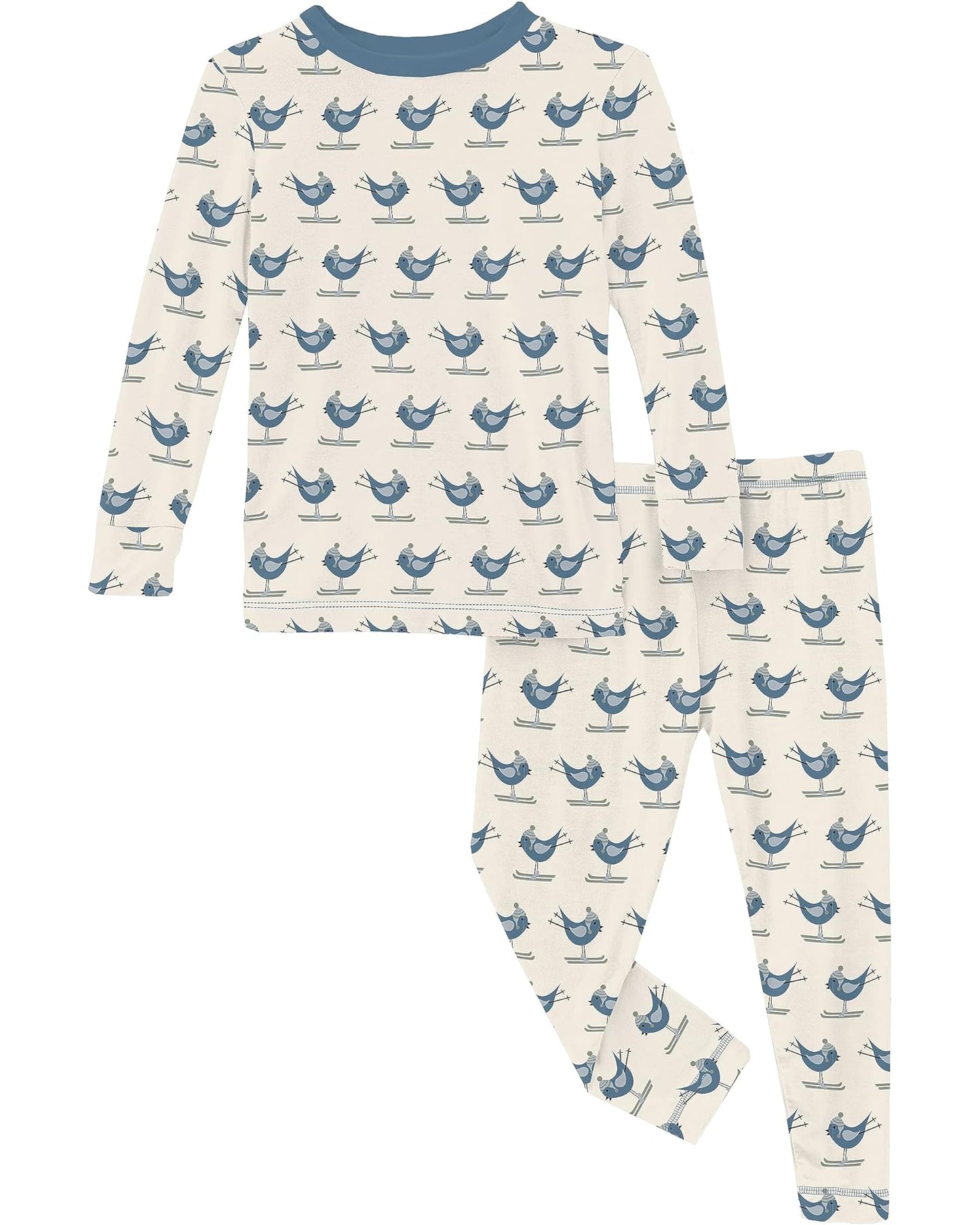 Natural Ski Birds PJs