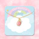 Pink Daisy Sweet Petite Necklace