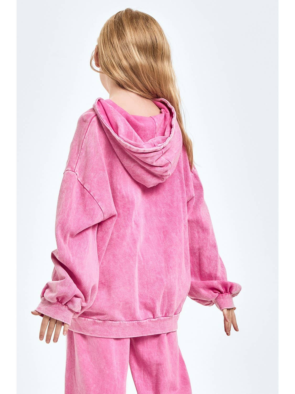 Washed Hoodie & Pant-Pink
