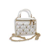 White Quilted Purse