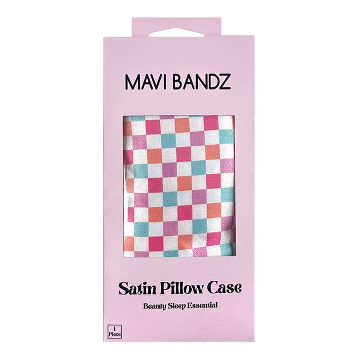 Check Satin Pillowcase