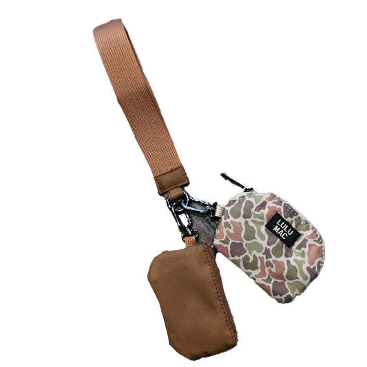 Camo/Brown Wristlet