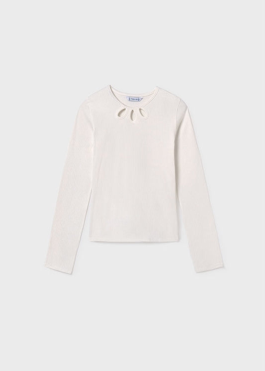 Ribbed Shirt-Ivory
