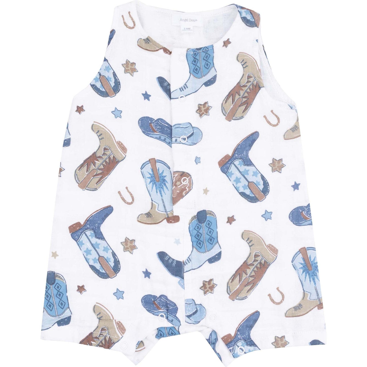 Cowboy Boots Sleeveless Romper