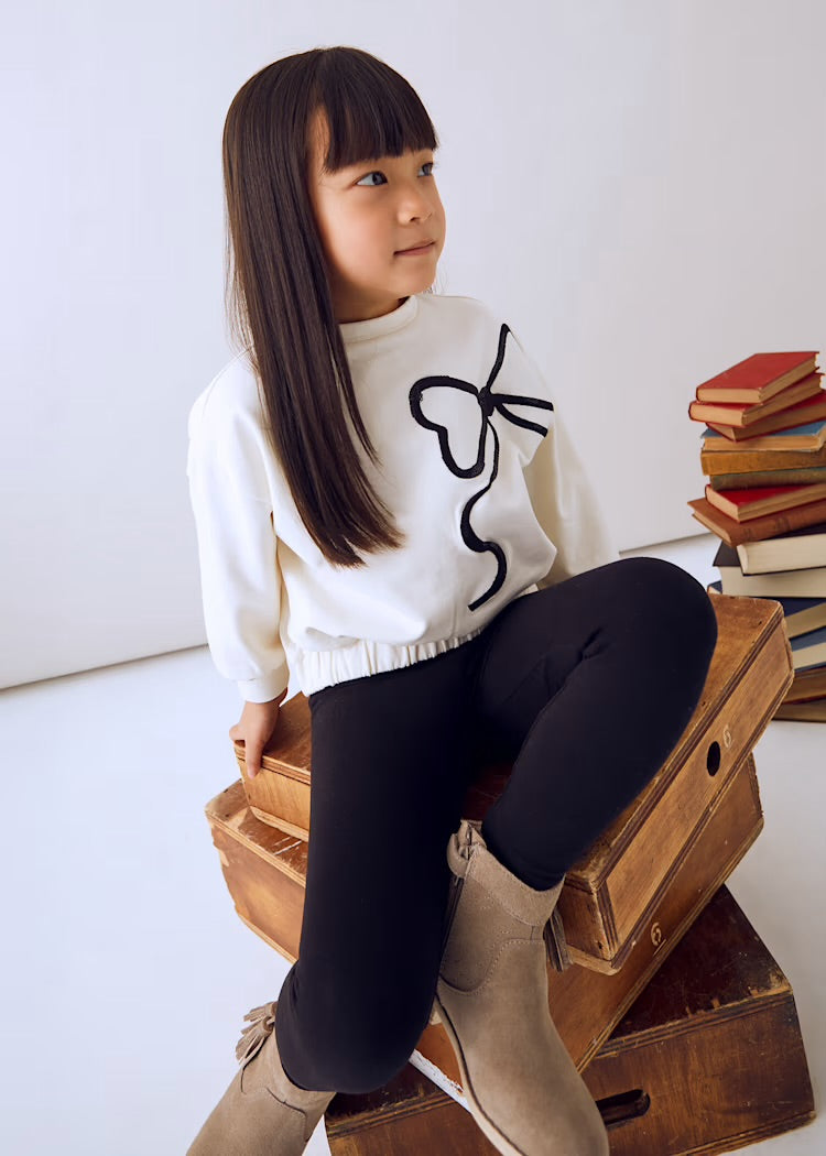 Black Bow Legging Set