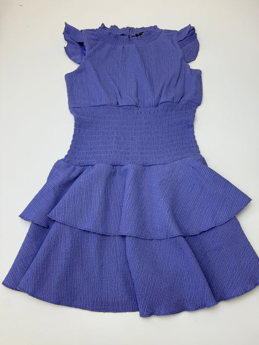 Smocked Waist Dress-Periwinkle