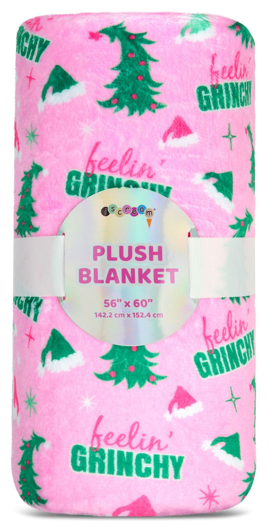 Feelin' Grinchy Plush Blanket