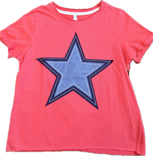 Denim Star Tee - Cayenne