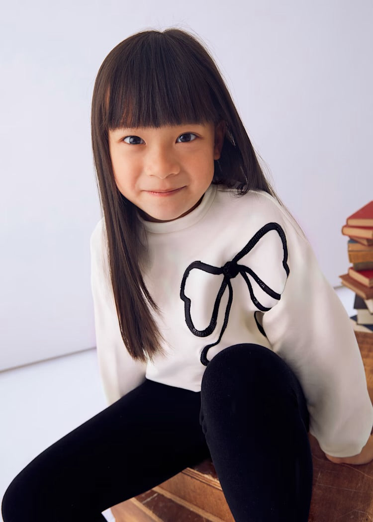 Black Bow Legging Set