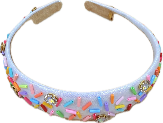 Sprinkle Headband-White