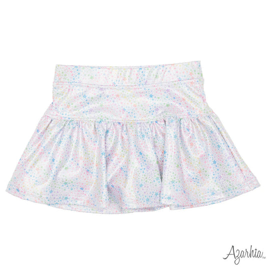 Galaxy Stars Shimmer Gathered Skort