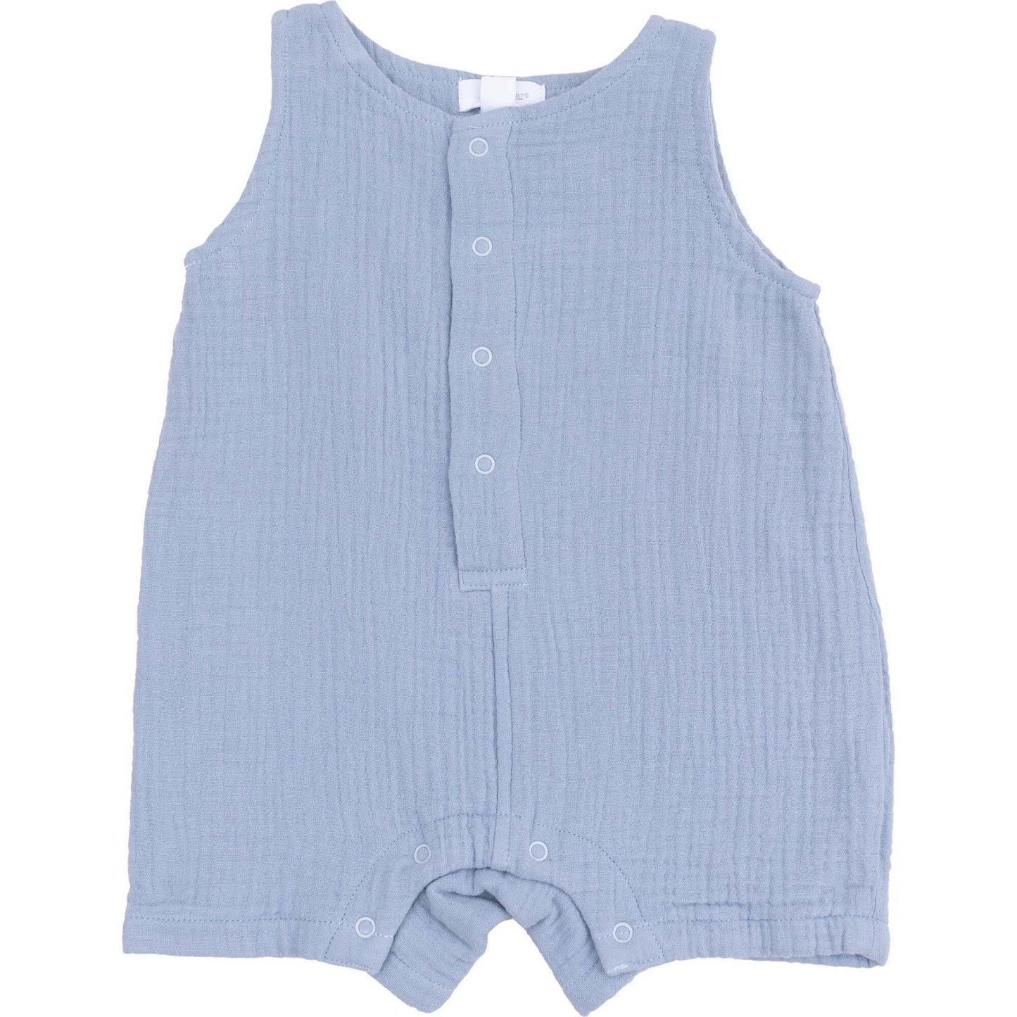 Dusty Blue Sleeveless Shortie Romper