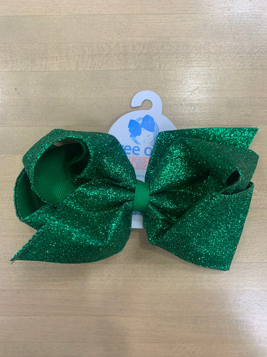 King Glitter Bow-Green