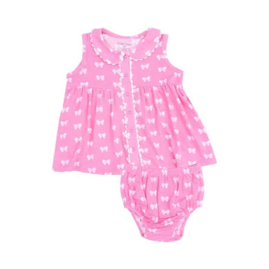 Pink Bows Ric Rac Dress