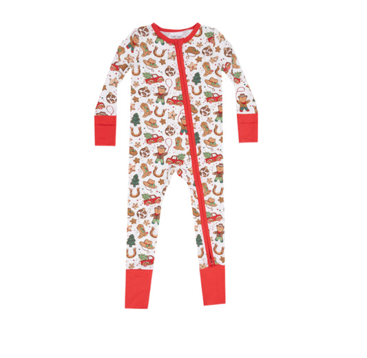 Cowboy Christmas Romper