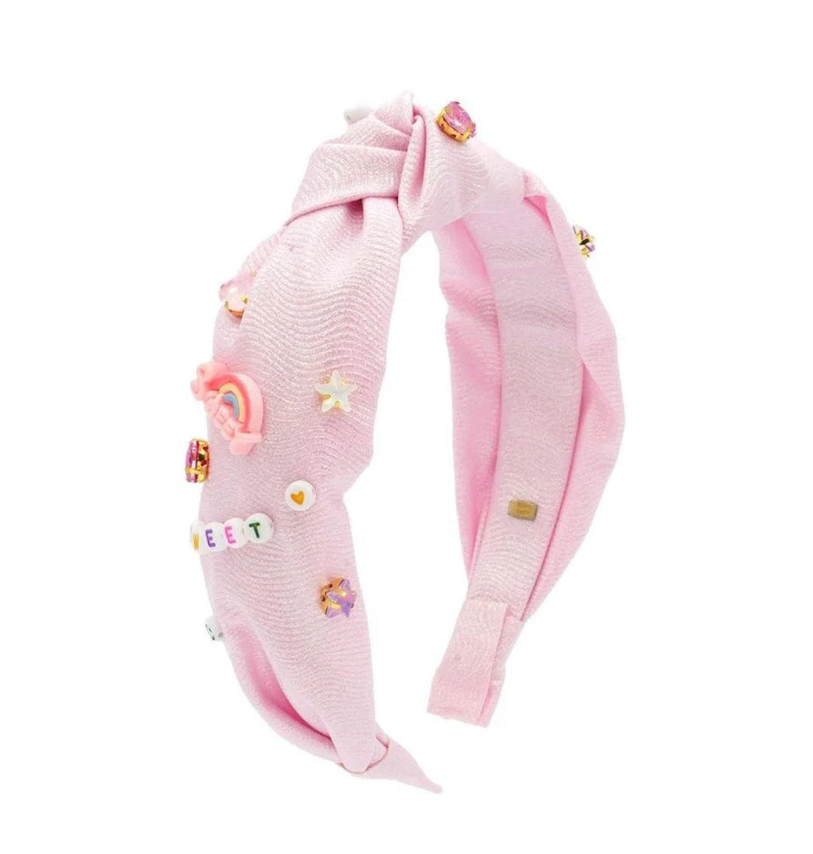 Charm Words Headband-Pink