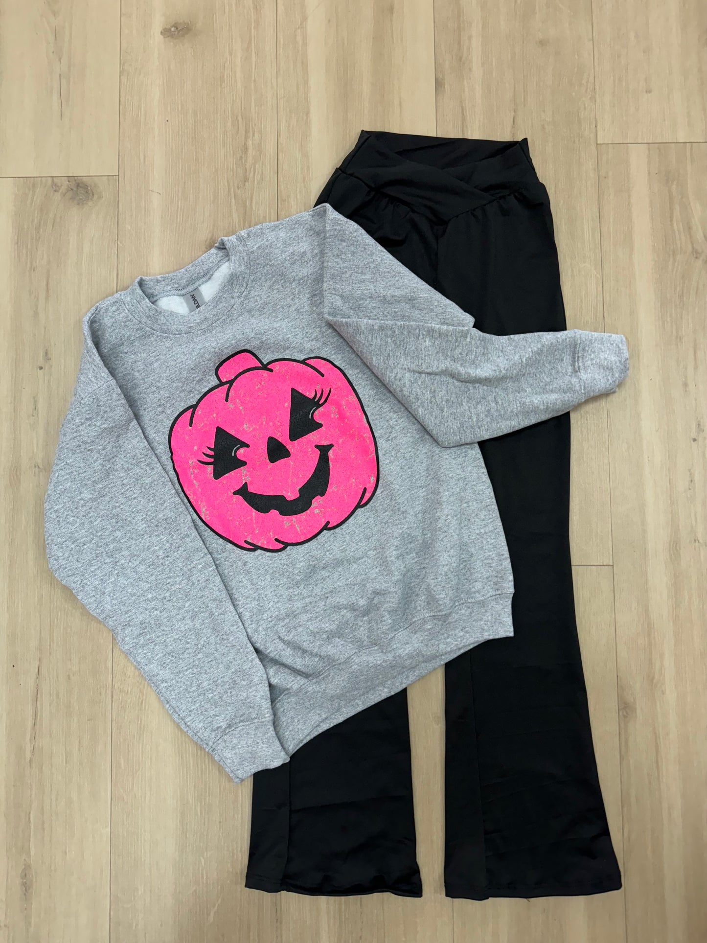 Vintage Pink Jack-O-Lantern Sweatshirt