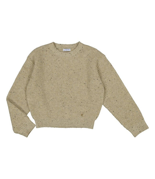 Speckled Sweater-Beige