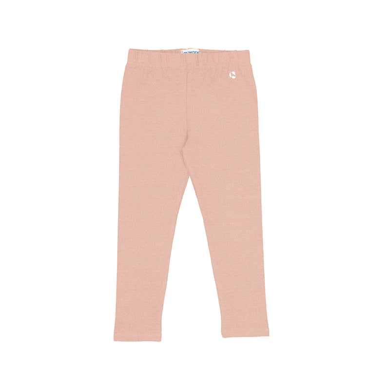 Elastane Basic Leggings-Pink