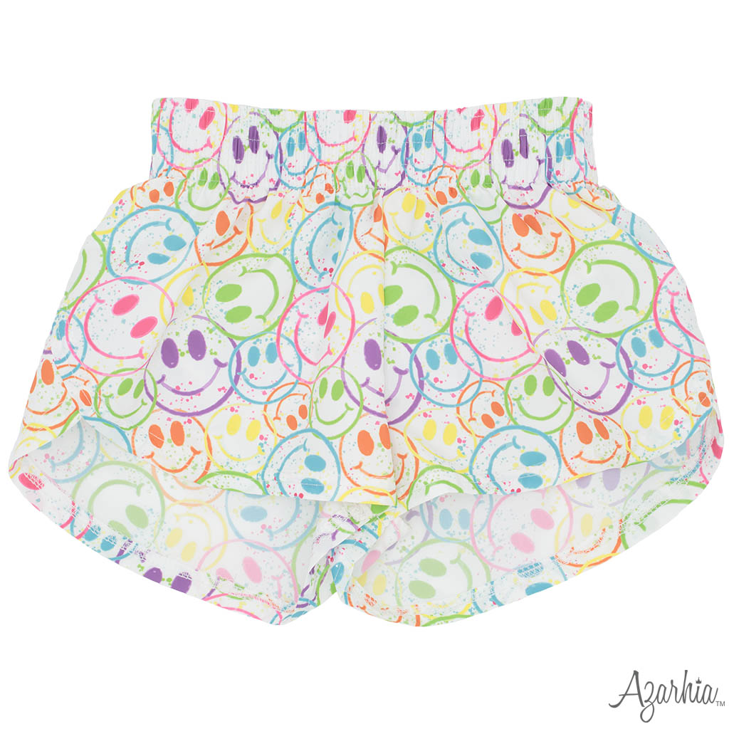 Steph Shorts-Splatter Smiley