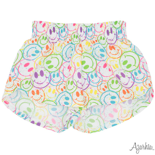 Steph Shorts-Splatter Smiley