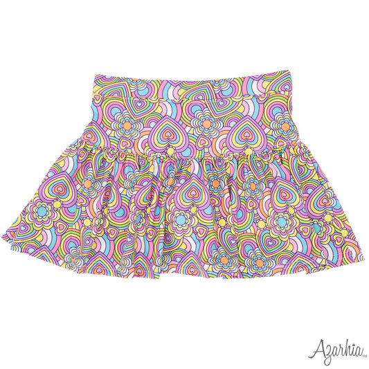 Tennis Skort-Groovy Hearts