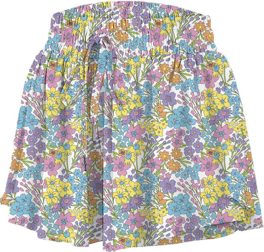 Butterfly Short-Bright Floral