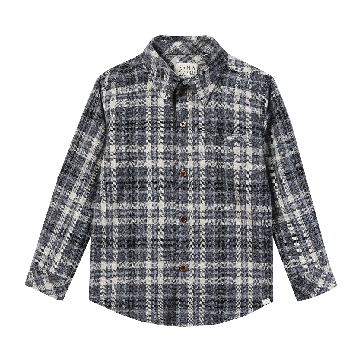 Atwood Shirt-Blue Beige Plaid