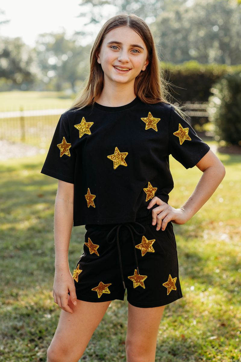 Star Short Set-BLKGLD