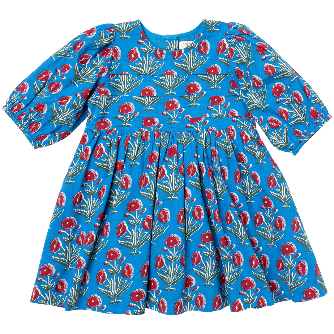 Evelyn Dress-Blue Dandelion