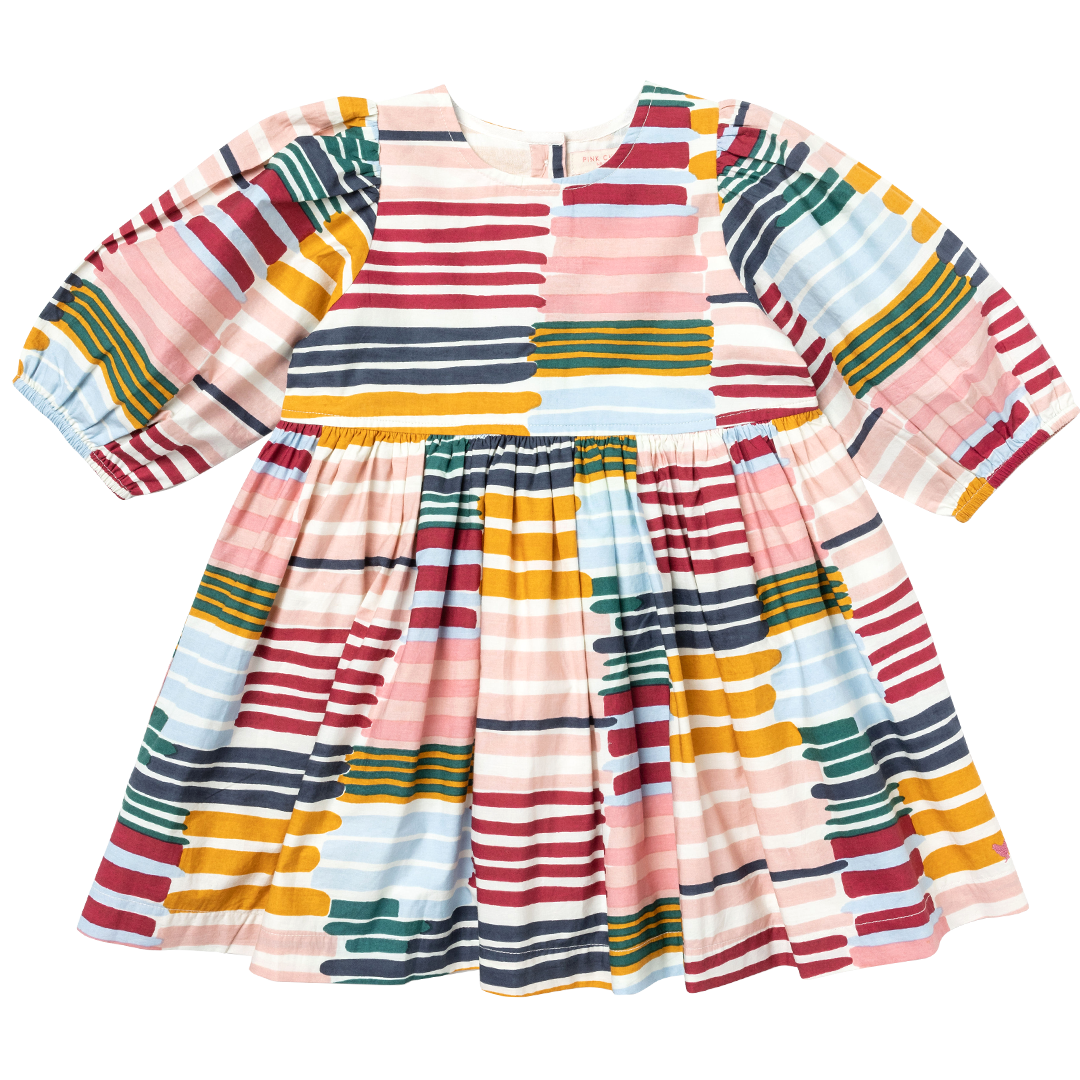 Brooke Dress-Paint Stripe