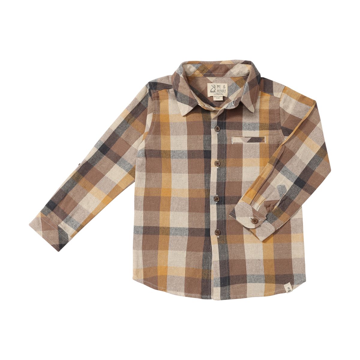 Atwood Woven Shirt-Brown Madras