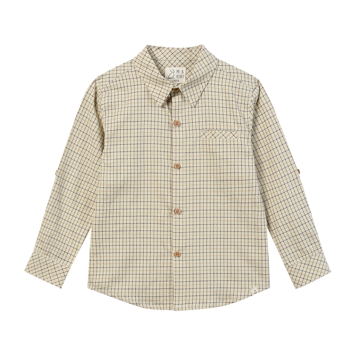 Atwoods Shirt-Cream County Plaid