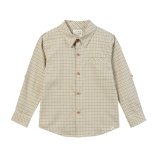 Atwoods Shirt-Cream County Plaid