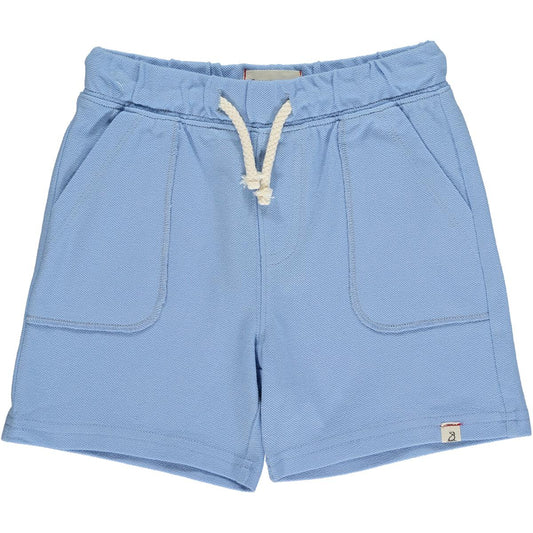 Pale Blue Pique Shorts