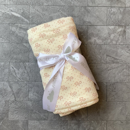 Vintage Mini Bows Swaddle Blanket