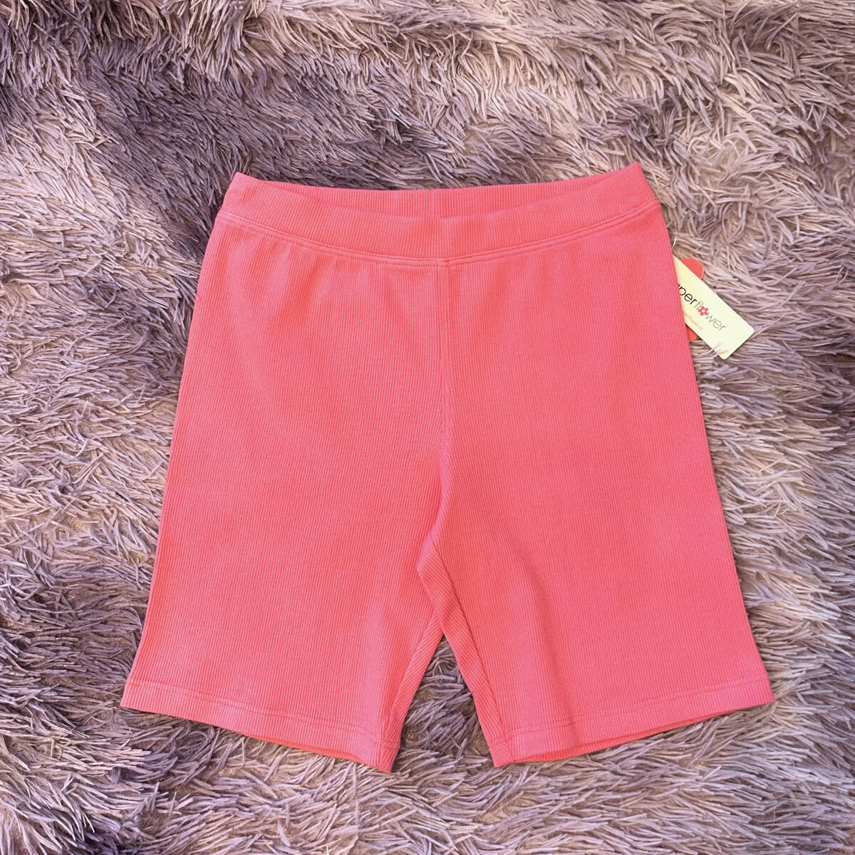 Rib Pink Bike Short-Pink Cosmos