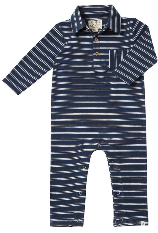 Kingston Polo Romper-Navy