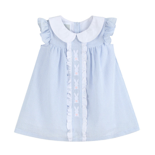 Blue Bunny Ruffle Dress