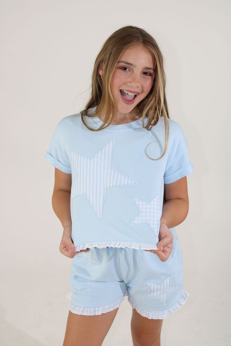 Star Applique Top & Shorts