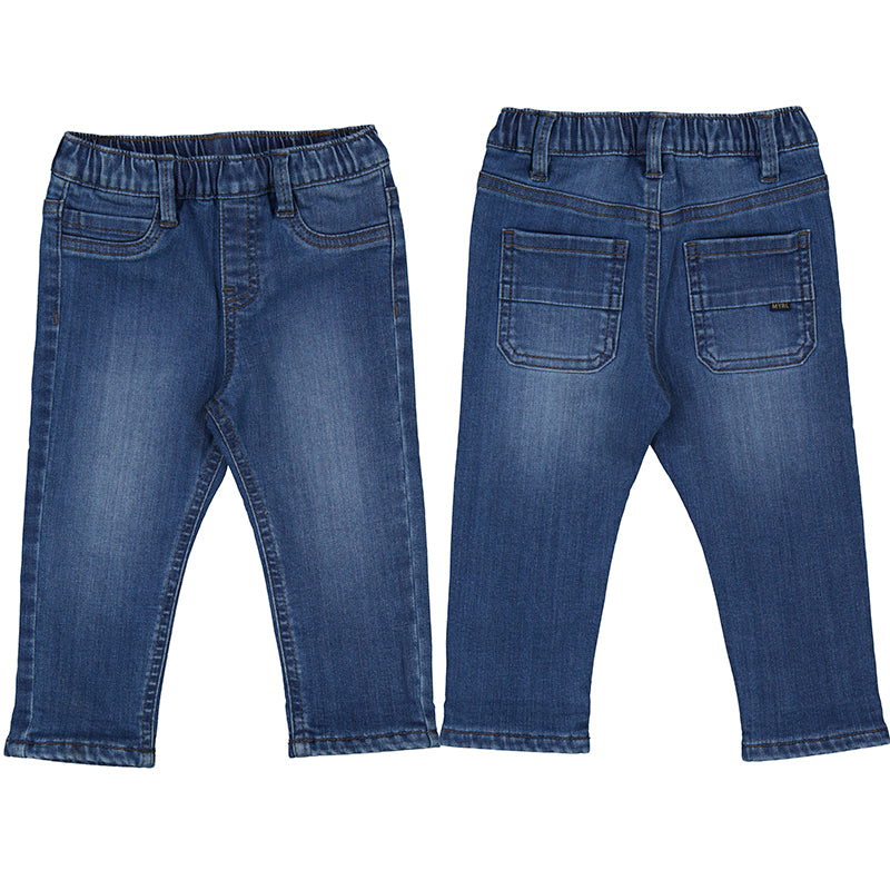 Lined Regular Denim Pants