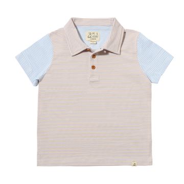 Halyard Polo-Beige/Sky