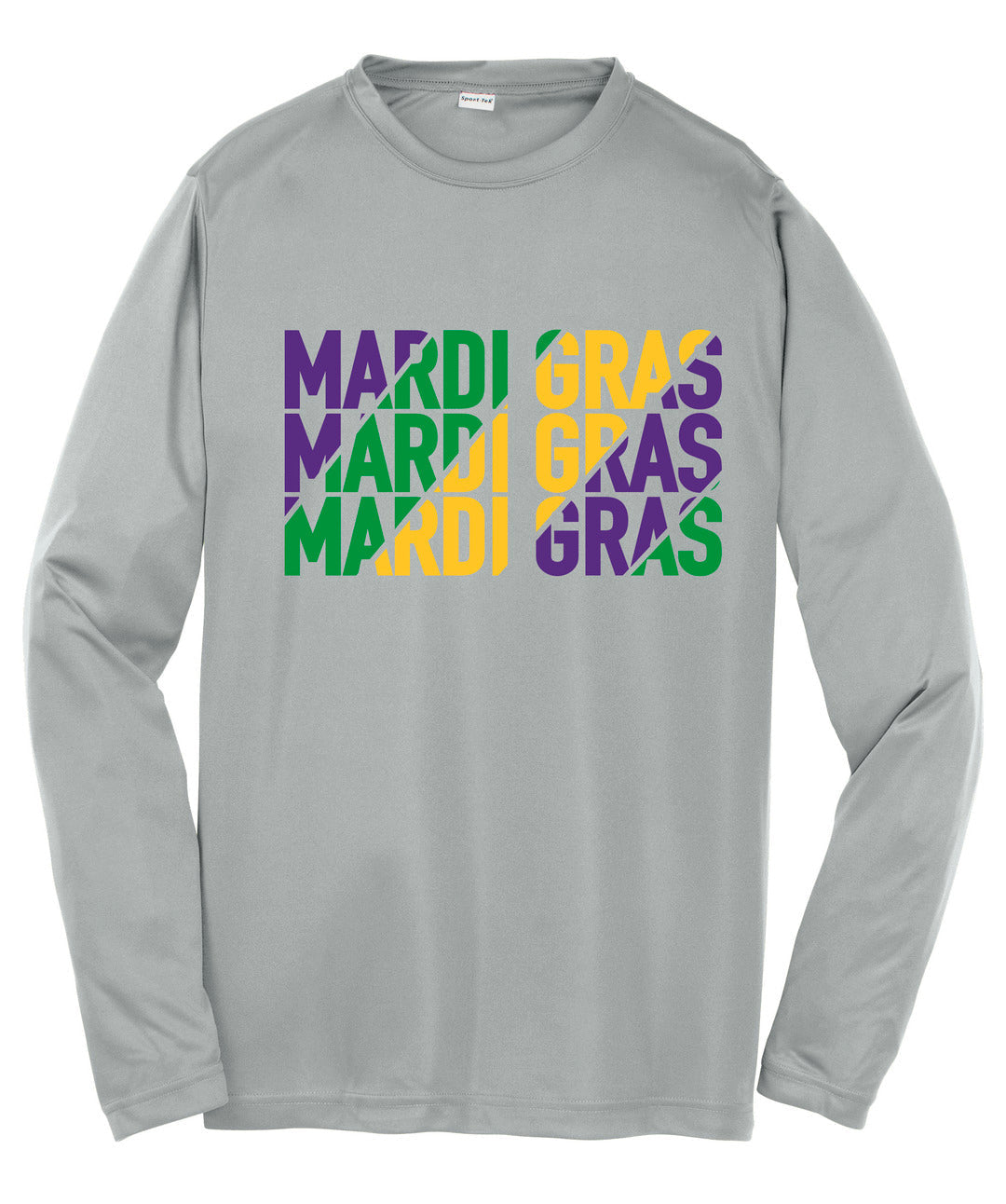 Mardi Gras Dri-Fit L/S Shirt-Gray