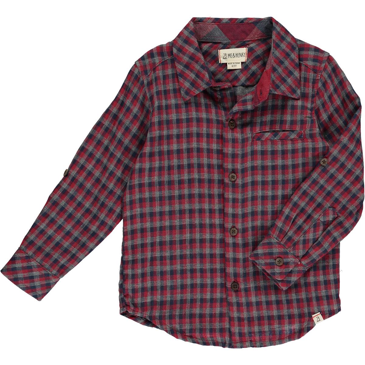 Atwood Woven Shirt-Red Multi Plaid