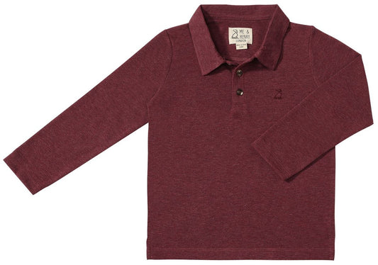 Spencer Polo-Burgundy