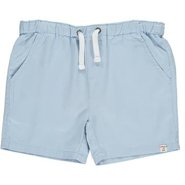 Twill Shorts-Pale Blue